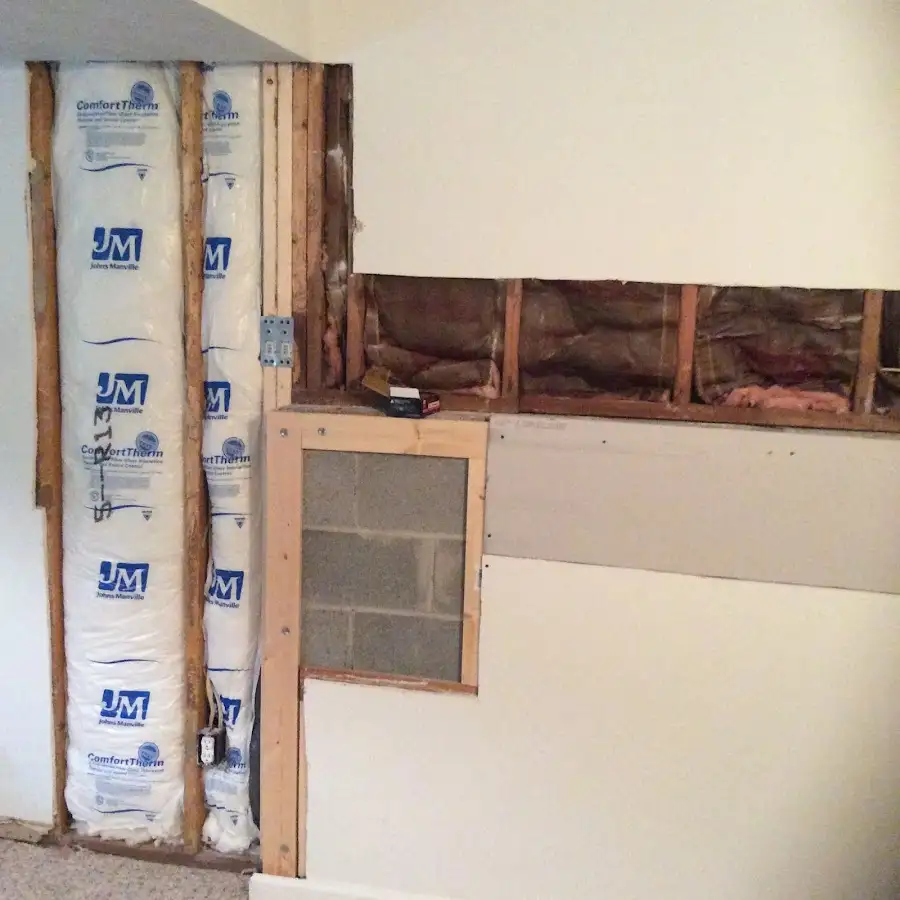 Wall insulation replacement during Odor Removal & Deodorization in Warwick